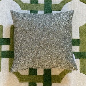 LAST CALL 🍺 FINAL PRICE • Calvin Klein | Silver Beaded Accent Pillow